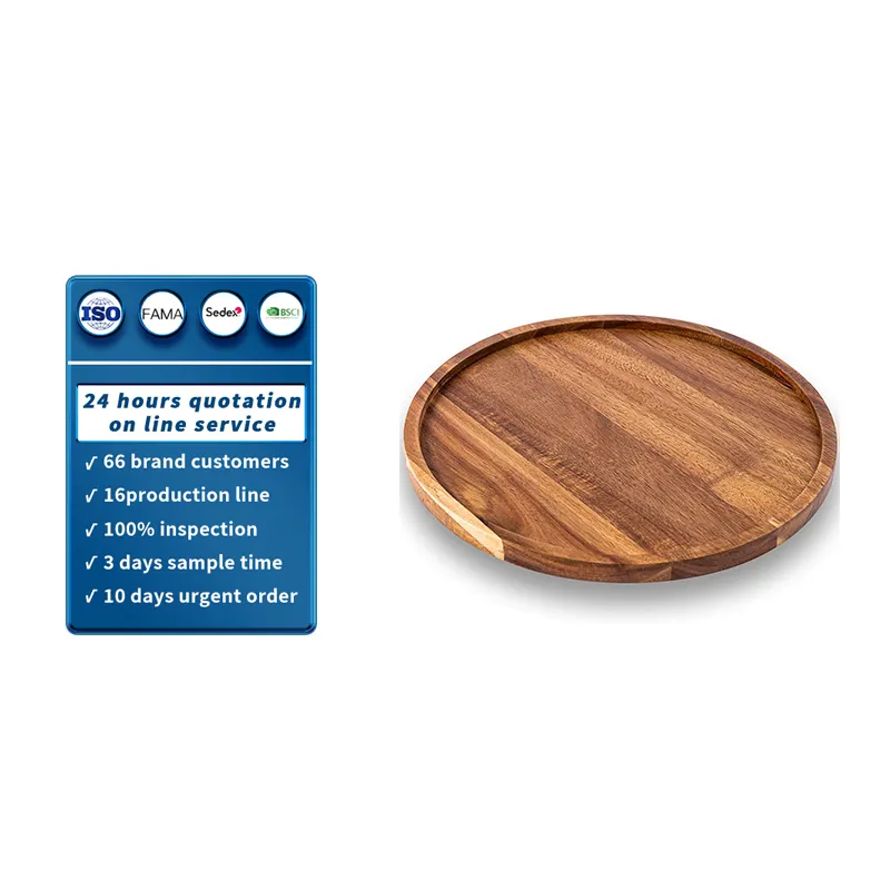 Подсвечник, поднос для домашнего декора, круглый деревянный поднос для журнального столика, маленькие деревянные декоративные подносы для домашнего декора