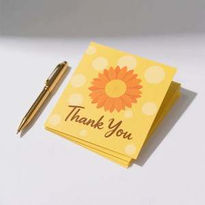 การ์ดธุรกิจกระดาษแข็งพิมพ์ลายโลโก้ฟอยล์ทองคุณภาพสูงแบบกำหนดเอง พร้อมการ์ดขอบคุณขนาดเล็ก ออกแบบเองได้ - Product Image 2