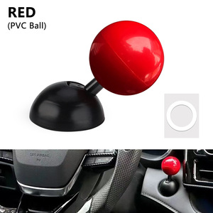 CNSPEED Pommeau de levier de vitesse de voiture en PVC rouge, poignée universelle pour véhicules à transmission automatique - Product Image 1