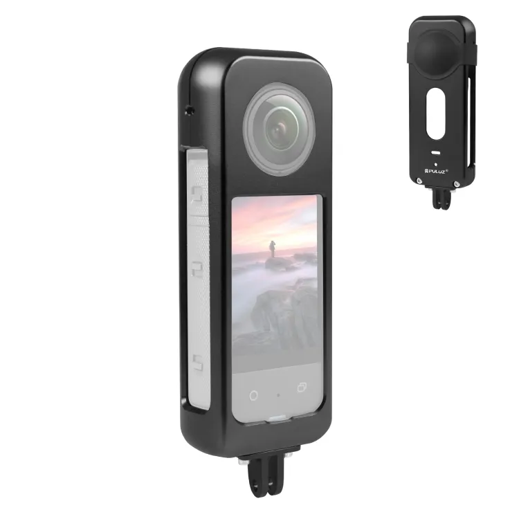 Camera-Accessoires Voor Insta 360X3 Metalen Beschermhoes Beschermframe-Accessoires Met Siliconen Lensafdekking