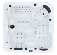 Nouveau design Bain à remous extérieur Spa Yacuzzi Baignoire de massage de haute qualité Bain à remous Hydro Jet Jakuzzi avec lumières pour 4-5 personnes