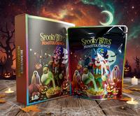 Sachet Doypack personnalisé avec fermeture éclair, imprimé, holographique, avec soufflet latéral, anti-odeur, pour herbes, 3,5 g