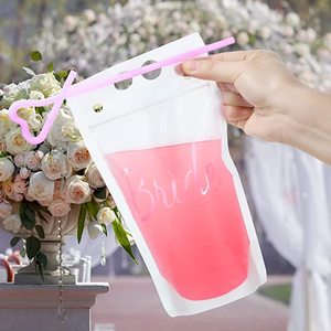 Gobelet de 500 ml avec paille pour cadeaux de fête de fiançailles, enterrement de vie de jeune fille, future mariée - Product Image 5