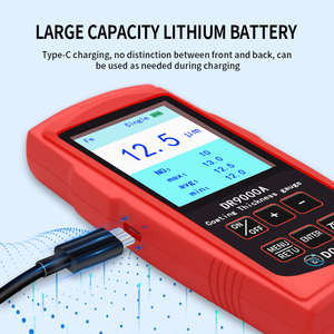 Dr9000a xách tay có thể sạc lại rộng-phạm vi mạ kẽm độ dày lớp phủ Meter đo lường của bề mặt kim loại lớp phủ - Product Image 3