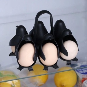 Cuiseur à œufs et support pour œufs durs avec cuiseur vapeur, design <span class=keywords><strong>pingouin</strong></span>, pour la cuisine - Product Image 4