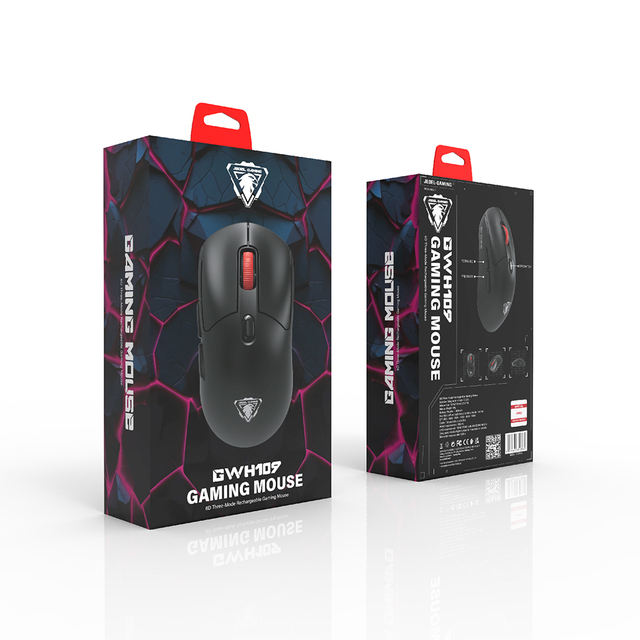 Custom 6D Three-Mode Rechargeable Gaming Mouse Wireless Computer Mouse Three-Mode Lightweight with BT for Right-handed Users