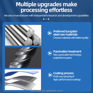 Tùy chỉnh ODM/OEM độ cứng cao hrc60 <span class=keywords><strong>Carbide</strong></span> thô <span class=keywords><strong>End</strong></span> Mill D4 * 50 mét màu đồng CNC chế biến phay Cutter thép cứng - Product Image 6