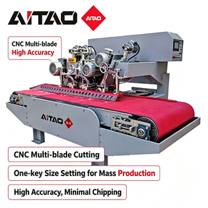Machine de découpe continue CNC à trois lames AITAO pour la découpe, le bordage et le polissage du granit, du marbre, de la pierre frittée, de la mosaïque et du quartz - Product Image 1