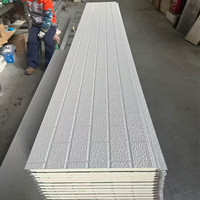 Panneaux muraux extérieurs en acier isolés décoratifs avec résistance au feu et à l'eau, design moderne, garantie à vie