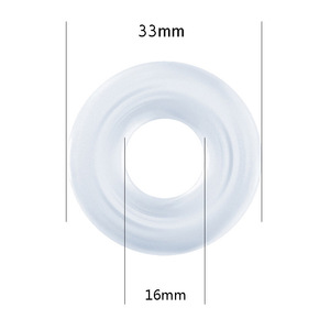Erkekler İçin Silikon Çok Renkli Düz Kristal Kilitli Halka Seksi Yetişkin Oyuncakları Titreşimli Geciktirici Özellikli Düz Halka Yetişkin Ürünleri - Product Image 5