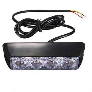 Barres lumineuses LED <span class=keywords><strong>4</strong></span> Watts en gros, double couleur, 12V, feux de signalisation clignotants pour véhicules, feux de détresse pour moto, clignotants latéraux - Product Image 2