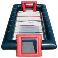 Terrain de Foosball Commercial Gonflable en PVC Écologique, Jeu de Football de Table Géant Interactif, Taille et Logo Personnalisables