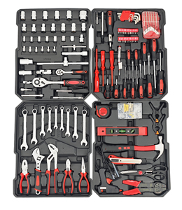 Sản Phẩm Mới 187Pcs Phần Cứng Công Cụ Dụng Cụ Dụng Cụ Tay Kết Hợp Cờ Lê Bộ Ratchet Ổ Cắm Thép Cờ Lê Tay Công Cụ Kit - Product Image 3