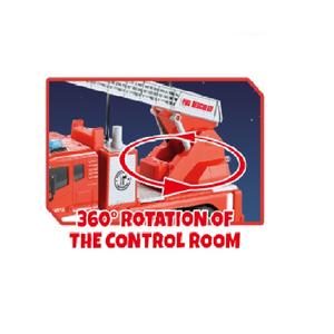 Little Fireman Fire Rescue 1:12 Friction Fire Truck Sonido, luz y agua pulverizada con baterías 3*1,5 V "AG13" (incluidas) - Product Image 5