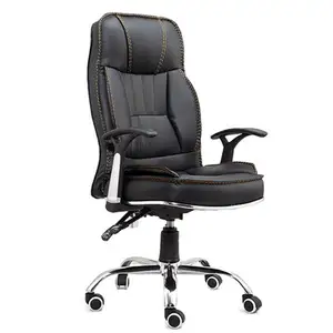 2023 sedia da scrivania nera per computer sedia da ufficio ergonomica girevole in pelle con ruota