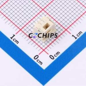 A1253AWV-02-F1CB1-R-X-4 Wire-to-Board Pin Header SMD,P=1.25mm Connector 1x2P 1.25mm Vertical Mount 2P - Product Image 2