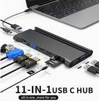 Vente en gros personnalisée station d'accueil de chargement PD multifonction pour ordinateur portable double écran