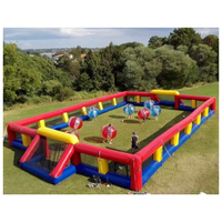 Terrain de football commercial en PVC, arène gonflable de football avec ballons pare-chocs pour le corps humain, ballons Zorb pour enfants et adultes