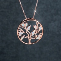Fabricant de gros bleu opale de feu arbre de vie pendentif collier bijoux juifs