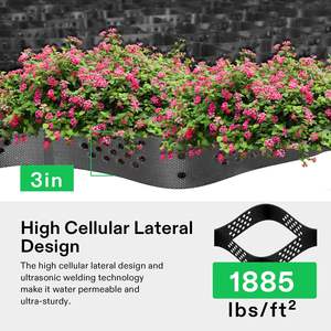 <span class=keywords><strong>Gravier</strong></span> de protection contre la corrosion Geocell de grille d'allée en <span class=keywords><strong>plastique</strong></span> HDPE noir flexible pour les allées - Product Image 5
