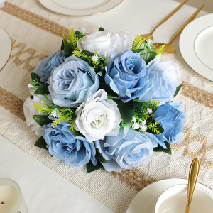 15 Arreglos Florales Hemisféricos de Rosas de Seda Realistas, Flores Artificiales Duraderas para Decoración de Fiestas y Cenas - Product Image 3