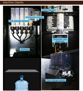 Màn hình cảm ứng hoạt động đứng tùy chỉnh thông minh ngay lập tức Cà Phê Máy bán hàng tự động năng lượng lạnh uống với thanh toán di động - Product Image 3