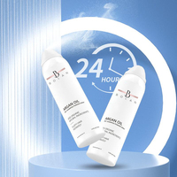 Poudre de spray de shampooing sec écologique à faible quantité minimale de commande Tous les types de cheveux Contrôle de l'huile Marque privée Huile d'argan bio Spray pour cheveux moelleux Shampooing sec
