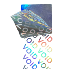 Obtenez des autocollants de protection de marque personnalisés |   Étiquettes holographiques anti-contrefaçon VOID, vinyle destructible de sécurité - Product Image 1