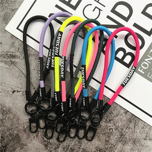 Porte-clés couleur lanière sangle pour téléphone accessoires Bracelet téléphone chaîne métal homard fermoir clé lanière sac voiture clés corde - Product Image 1