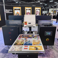 Baru murah A2 ECOUVjet DX7 Inkjet otomatis UV Flatbed tabung pencetak foto