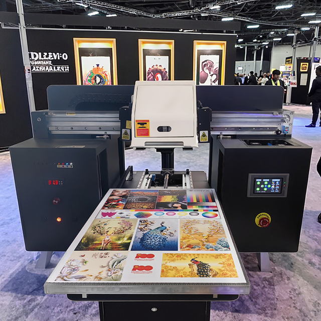 New Cheap A2 ECOUVjet DX7 Automatic Inkjet UV Flatbed Tube Photo Printer