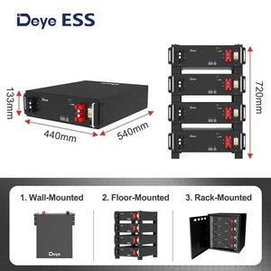 100Ah Deye新到货SE-G5.1锂离子电池，用于太阳能储能系统51.2V 100Ah 200Ah Deye 5.12kwh磷酸铁锂 - Product Image 3