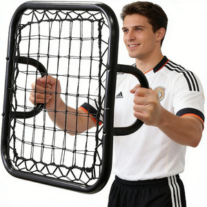 En gros, <span class=keywords><strong>filet</strong></span> <span class=keywords><strong>de</strong></span> cible portable pour l'entraînement à la <span class=keywords><strong>précision</strong></span> <span class=keywords><strong>de</strong></span> passe en <span class=keywords><strong>football</strong></span>, avec poignée antidérapante, service OEM personnalisé - Product Image 1