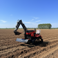 Traktor perayap Mini dengan kemudi putar gigi kultivator pertanian dan komponen inti mesin dibuat di Tiongkok