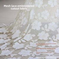 Nouveau tissu jacquard géométrique brodé de pivoines, dentelle texturée pour manteaux, chemises, vêtements pour femmes et enfants, 100 % polyester, style japonais