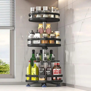 <span class=keywords><strong>Rangement</strong></span> pour cuisine <span class=keywords><strong>DIY</strong></span> 3 Niveaux Réglable Hauteur Revolve Évier Étagère Accessoires Porte-<span class=keywords><strong>épices</strong></span> en Métal Organisateur <span class=keywords><strong>Rangement</strong></span> pour Cuisine - Product Image 2