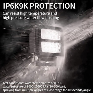 IP6K9K IP68 Approval 4 Inch square Aluminum <b>LED</b> <b>Work</b> <b>Light</b> for Crop Sprayers 58W Pencil Beam BLUE SPRAY <b>LIGHTS</b> - Product Image 3