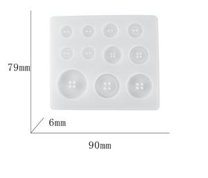 Diy Crystal Drop Glue Multiple Pendant Mold Diamond Digital <b>Silicone</b> Letter Button Mirror Decoration - Product Image 5