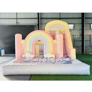 Toboggan aquatique gonflable commercial moderne, château gonflable de luxe pour les fêtes - Product Image 4