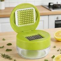 Presse-ail manuel en plastique, hachoir portable multifonctionnel, mini-coupe-légumes, trancheuse, broyeur, gadget de cuisine pour oignon