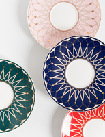 Ensemble de café et de thé en céramique de luxe en gros avec 4 choix de couleurs
