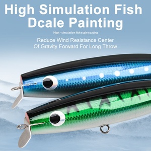 Leurre Artificiel Rigide Wave-Crawling 90g/195cm <span class=keywords><strong>pour</strong></span> Pêche à la Traîne, Plongeant, en Bois, Longue Portée, <span class=keywords><strong>pour</strong></span> Kingfish/GT/Poisson-<span class=keywords><strong>loup</strong></span>, Pêche en Bateau, Type Popper - Product Image 3