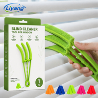 Dépoussiéreur réutilisable 21 cm à marque privée pour l'élimination de la poussière des aérations de climatisation de voiture, nettoyage détachable des stores en microfibre