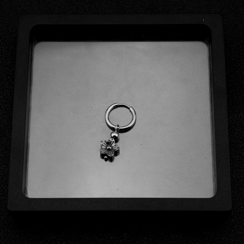 E063-Silver 1 Hoop Earring (Single Piece)