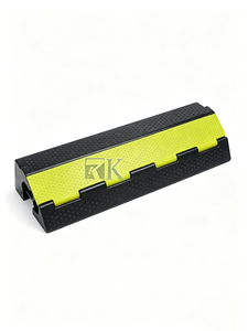 Protector de Cables de Goma para Tráfico, 2/3/4/5 Canales, Rampa para Incidencias Viales, Puente para Cables - Product Image 1