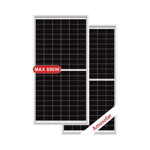 Panel solar de alta eficiencia Amosolar Perc Monol 540W 550 W 555W 560W Paneles fotovoltaicos de China