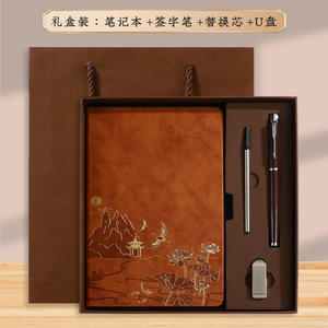 2025 nuovo regalo di laurea personalizzato con copertina rigida in pelle per ufficio prodotti promozionali di fascia alta Set regalo per appunti - Product Image 6