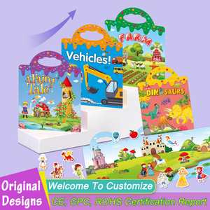 Livres d'autocollants réutilisables pour enfants, autocollants kawaii, papeterie pour enfants, livres d'activités éducatives précoces pour enfants avec autocollants - Product Image 3