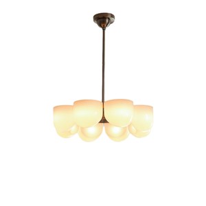 Vintage <b>Style</b> Chandelier 8 Light Led E27 Round Chocolate Multi <b>Head</b> Bedroom Living Room Lighting - Product Image 4