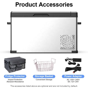 Réfrigérateur-congélateur de voiture 40L à <span class=keywords><strong>prix</strong></span> d'usine avec batterie amovible 12V 24V, zone unique, portable, pour extérieur - Product Image 5